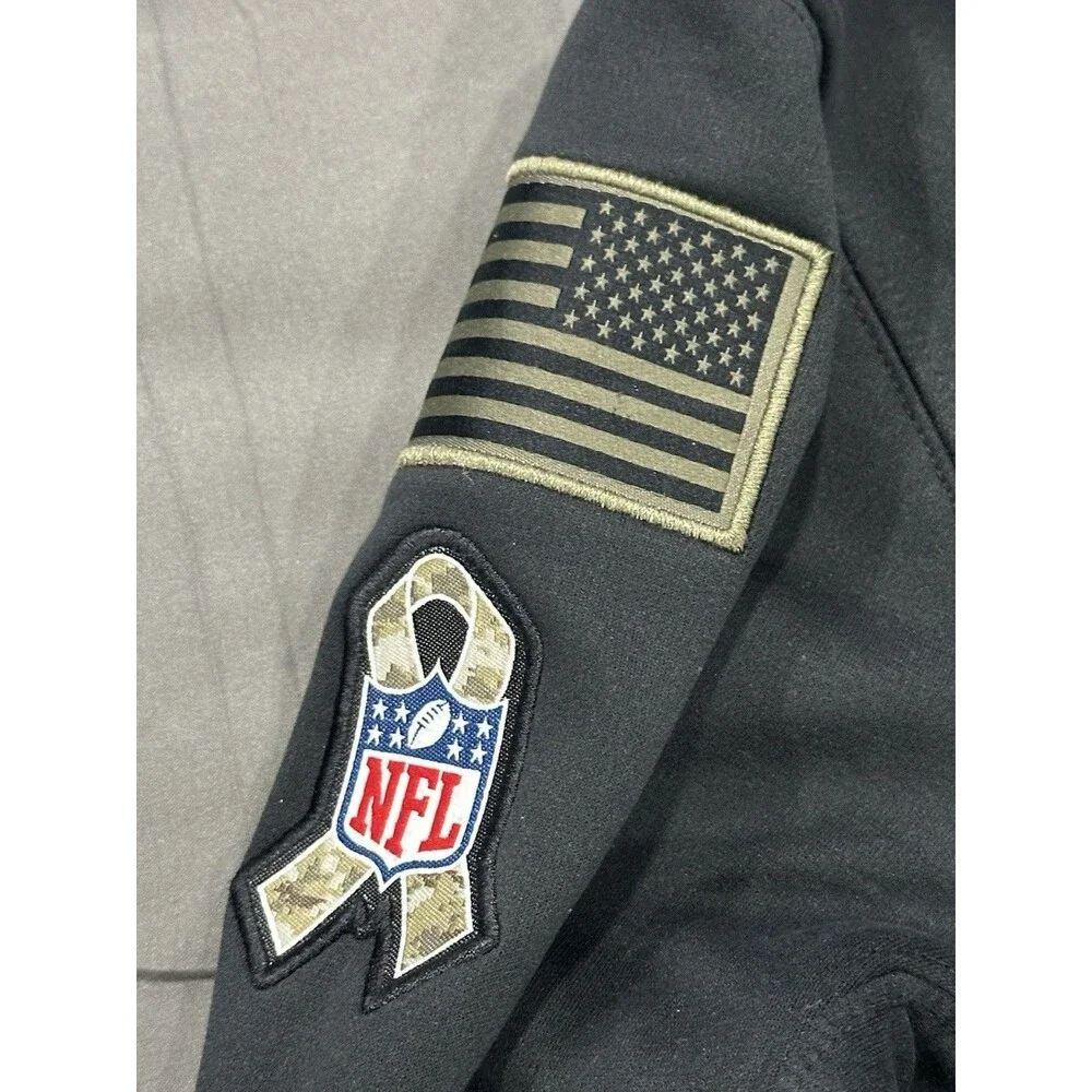 Nike On Field Pittsburgh Steelers Salute To Service Hoodie Military Camo Size L